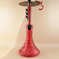 Kit complet de chicha arabe design échappement de course, à un seul tuyau, avec boîte cadeau, vente en gros