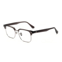 Monture de lunettes de haute qualité pour hommes, carrée, en acétate et titane, lunettes optiques pour femmes