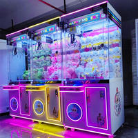 Máquina de Grúa Metálica Personalizable al por Mayor de Fábrica, Dispensador de Peluches Operado con Monedas (Enchufe CN) para Centros de Juegos y Parques Infantiles