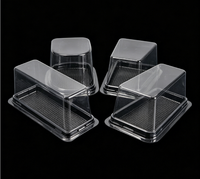 Conteneur alimentaire jetable et recyclable en papier japonais pour sushis, avec couvercles transparents en PET