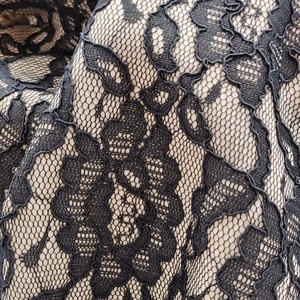 Eco-friendly Plain <strong>Cord</strong> Dry Lace Fabric for <strong>Women</strong> Dress Sew <strong>Black</strong> Nude Custom Lace Bonded Fabric Corded Bonding Lace Fabric - Product Image 4