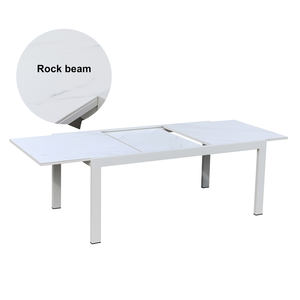 <span class=keywords><strong>Table</strong></span> <span class=keywords><strong>de</strong></span> <span class=keywords><strong>jardin</strong></span> d'extérieur <span class=keywords><strong>en</strong></span> aluminium, <span class=keywords><strong>extensible</strong></span>, pour hôtel, terrasse, offre spéciale, - Product Image 1