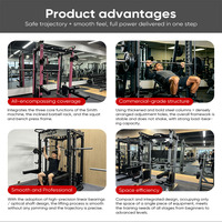 Equipo de gimnasio todo en uno Máquina de cruce de cables Smith Fitness Cable multifuncional Crossover Power Rack