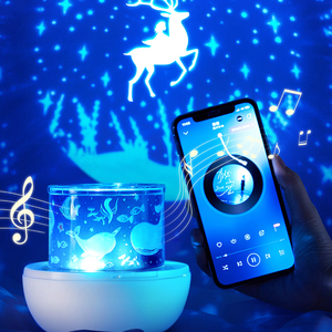 Khủng Long trứng hình LED nightlight đại dương ấm thế giới chiếu với BT loa cho Nhà Trần - Product Image 5