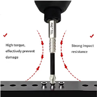 Jeu de 5 embouts magnétiques antidérapants PH2 pour tournevis Phillips, tige hexagonale de 1/4 ", 50mm, 65mm, 70mm, 90mm, 150mm