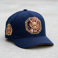 Gorras de Béisbol Personalizadas de Alta Calidad para Hombre, Gorras de 5 Paneles con Bordado y Cierre a Presión
