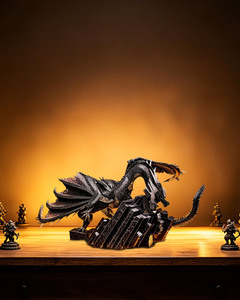 Rompecabezas Metálico 3D Piececool HP468-RK Dragón Oscuro sobre Ruinas, Juguete de Dragón Metálico, Kit de Modelo para Armar para Adultos y Niños - Product Image 5