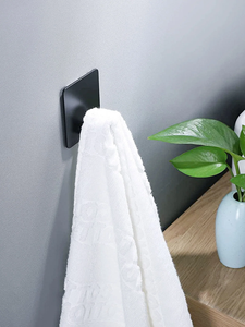 <b>Heavy</b> <b>Duty</b> Adhesive Towel Hooks Stick Towel Hanger Wall Holder Waterproof Stainless Steel Self-adhesive Modern Multi-functional - Product Image 4