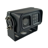 Caméra de camion à double objectif AHD 1080P | Vision nocturne étanche IP69K pour l'élimination des angles morts des véhicules lourds, bus, camping-cars et flottes