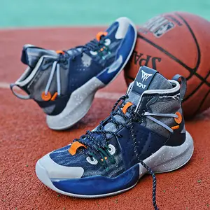 Alta qualidade da moda masculina calçados esportivos de alta elasticidade anti derrapante respirável Zapatos de baloncesto tênis de basquete masculino