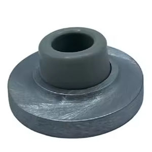 Butées de porte de sécurité en acier et caoutchouc en alliage de zinc Butée de porte à base ronde fixée au mur - Product Image 1