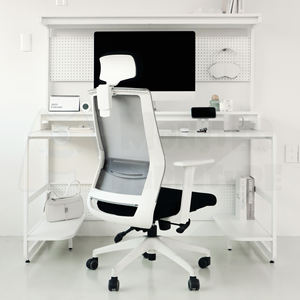 Monster Pro White <b>Gaming</b> Desk with LED Light Under Shelf <b>Large</b> Supersize Desktop and Anti Skid <b>Mouse</b> <b>Pad</b> Cover Entire Surface - Product Image 2