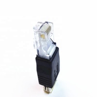 Adaptador de Conector USB Tipo A Hembra a RJ45 Macho para Enrutador Ethernet de Red LAN