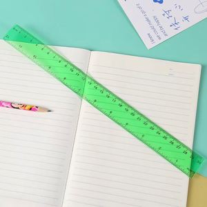 Règle en plastique transparente colorée de 30 cm (12 pouces) avec motifs variés pour le dessin DIY - Modèle Xx469 - Product Image 6