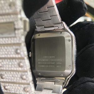 Montre-bracelet automatique unisexe de luxe en moissanite VVS, cadran saphir 42 mm, affichage par aiguilles, étanche 30 bars - Product Image 6