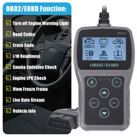 Herramienta de escaneo de diagnóstico de coche OBD2 MS310 Pantalla de 2,4 pulgadas Material ABS Lector de código de falla Probador de batería incluido-Nueva versión de software