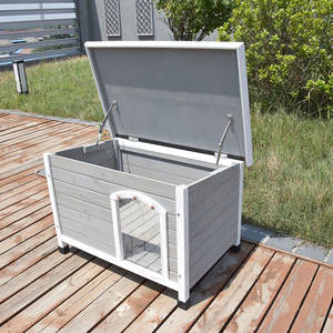 Wholesale Price <b>Outdoor</b> and Indoor Solid Wood Breathable Weatherproof Pet <b>Dog</b> Cat Cage <b>House</b> With Rooftop - Product Image 5