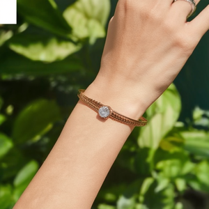 316L Stainless Steel <b>Bracelet</b> With Pvd Gold Plating And Clear Stone For Women Fashion Jewelry - Product Image 3