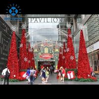 ANPU 18FT Commercial Outdoor Giant LED Weihnachts baum Wasserdicht mit DMX-Steuerung und 24 Lichteffekten IP65