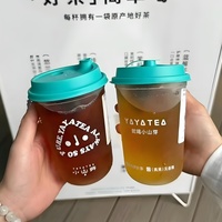 Vente en gros jetable personnalisé 6oz-22oz PET/PP tasse Boba thé à bulles en forme de U avec couvercle matériau PP pour boissons jus tequila