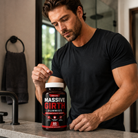 Gummies MASSIVE GIRTH OEM pour la vitalité masculine avec Maca, Ashwagandha, Ginseng, Zinc – Complément alimentaire à base de plantes