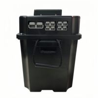 Boîte de rangement portable 4x4 12V robuste pour deux batteries avec chargeur DCDC 25A intégré VSR