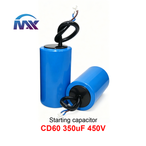 Condensador CD60 350UF 450V, Condensador CBB60 CD60 <span class=keywords><strong>BM</strong></span> <span class=keywords><strong>CBB61</strong></span>, Condensador de Arranque para Motor, Condensador de Arranque para Bomba de Agua - Product Image 1