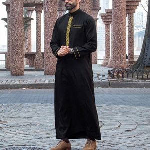 <span class=keywords><strong>Djellaba</strong></span> marocaine de luxe pour homme, robe arabe élégante à manches longues, Qamis, vêtement islamique de prestige, Kaftan - Product Image 4