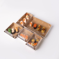 Scatole per Sushi in Carta a Prezzo di Fabbrica, Contenitori Usa e Getta per Sushi da Asporto con Coppette per Salsa per Catering
