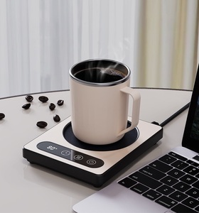 Calentador de taza de café, calentador de taza de escritorio, regalos de oficina y Navidad, tecnología táctil y pantalla Digital LCD, acero inoxidable 304 - Product Image 4