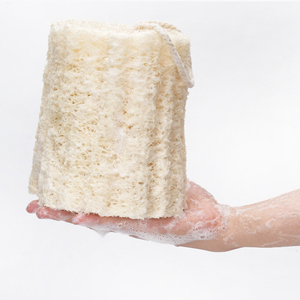 Luffa égyptienne naturelle en forme de melon, serviette de bain exfoliante, gant de toilette, chiffon nettoyant pour l'exfoliation corporelle, pour hommes et femmes - Product Image 4