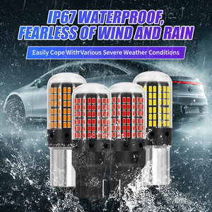 Lampadine LED 1156 BA15S P21W BAU15S PY21W T20 7440 W21W 1157 P21 <span class=keywords><strong>5W</strong></span> <span class=keywords><strong>W21</strong></span> <span class=keywords><strong>5W</strong></span> 7443 3014 144SMD Canbus per Indicatori di Direzione Auto - Product Image 4