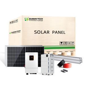 Sunway energia rinnovabile 5kw 10kw casa ibrido sistema di energia solare con pannelli PV ibrido Inverter batteria al litio - Product Image 2