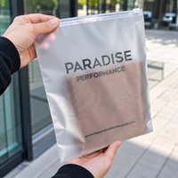 Sacs d'emballage pour vêtements en PE recyclable, imprimés sur mesure, givrés, avec fermeture éclair et logos de marque, pour chaussettes, livraison gratuite