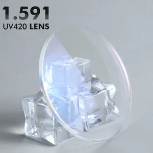 Wholesale Single Vision Polycarbonate AR Lens Clear Color Optical Resin Lens for Aviation Low Price Eyeglasses Lenses