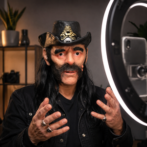 Masque de capitaine vintage en latex, masque de cosplay intégral avec chapeau noir, cheveux noirs longs, barbe et moustache pour fête d'Halloween - Product Image 3