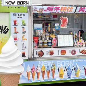 Roestvrijstalen Commerciële Catering Ijswagen Voor Softijs Gelato Koffie - Product Image 2