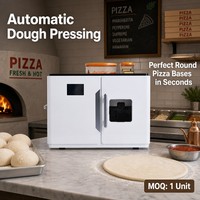 Machine à presser la pâte à pizza électrique automatique - Laminoir à pâte commercial en acier inoxydable de qualité alimentaire, 40 pièces/min