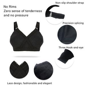 Soutien-gorge réglable en dentelle, sous-vêtements sans bords, pour femme, haute qualité, luxueux - Product Image 3