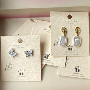Wholesale Ring & <b>Earring</b> Necklace Display Tags with Logo Art Paper 3*2*0.1cm Size US Origin Price Tags Included - Product Image 5