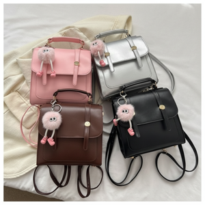 Youngryun Vintage zaino da donna multifunzionale scuola e borsa da viaggio portatile stile urbano - Product Image 1