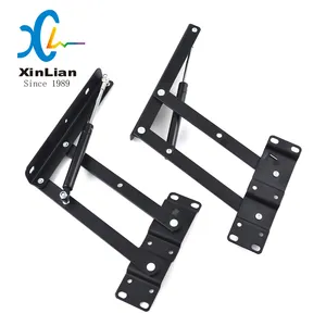 Folding Spring Coffee Table Hinges Lift Up Mechanism Hardware With Gas Spring Furniture Accessories