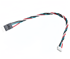 Кабель-переходник PH2.0mm (шаг 2.0мм) на 4-контактный штекер Dupont (шаг 2.0мм) с витой оплеткой - Product Image 4