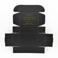 Emballage personnalisé vide E Commerce boîte de papier ondulé noir mat boîtes postales pour les petites entreprises
