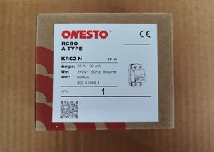 <span class=keywords><strong>ONESTO</strong></span> 1P + N Din Rail RCBO Disyuntor 230V 240V 10mA 30mA 100mA 300mA AC RCBO Disyuntor 40A 32A 25A 20A 16A Disyuntores - Product Image 6