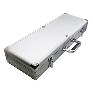 Valise de transport à prix d'usine, boîtes en aluminium argentées pour <span class=keywords><strong>guitare</strong></span>, personnalisables, support OEM pour l'emballage - Product Image 2