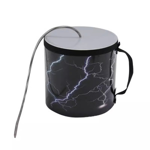 Wholesale Orff Sheepskin Thunder <b>Drum</b> Percussion Instrument with Lightning Pattern Sound Effects and Tubular Design - Product Image 5