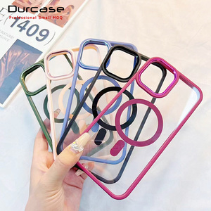 โรงงาน<span class=keywords><strong>ราคา</strong></span>ไร้สายแม่เหล็กใสอะคริลิคโทรศัพท์มือถือสําหรับ iPhone14 14Pro สูงสุด 13 12Pro iP15 ปกหลัง - Product Image 1