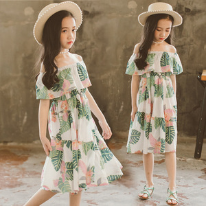 Ropa Infantil al por Mayor, Vestido de Playa con Flores para Niñas, Moda Infantil para Bodas de Verano, Ropa para Niños de 3 a 10 Años - Product Image 2