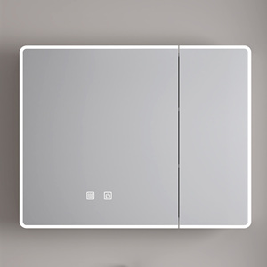 2025 tùy chỉnh sang trọng <span class=keywords><strong>Top</strong></span> end made Gương gỗ nhỏ treo tường hiện đại tủ phòng tắm Vanity - Product Image 5